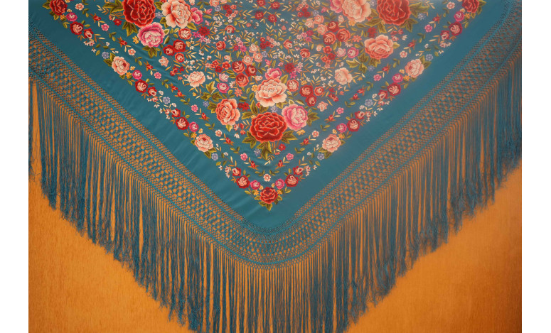 Mantón mano seda 140cm