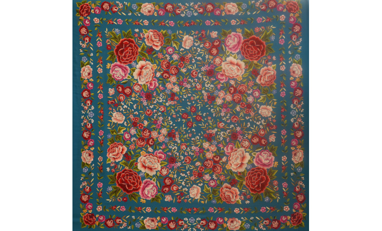 Mantón mano seda 140cm