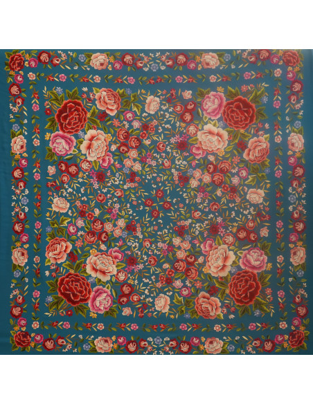 Mantón mano seda 140cm