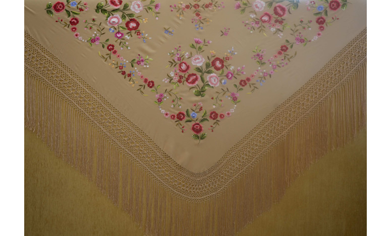 Mantón mano seda 140cm