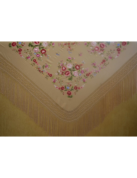 Mantón mano seda 140cm