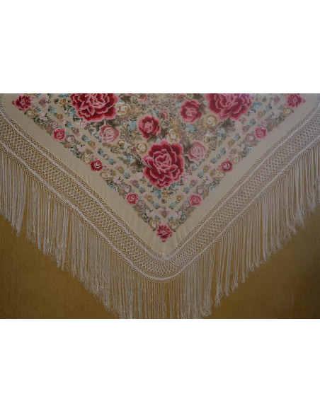 Mantón mano seda 140cm