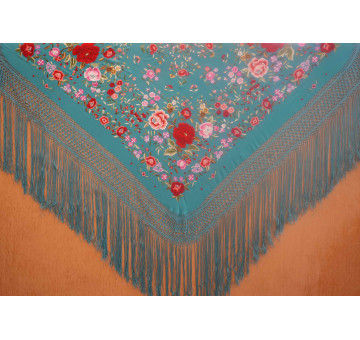 Mantón mano seda 140cm