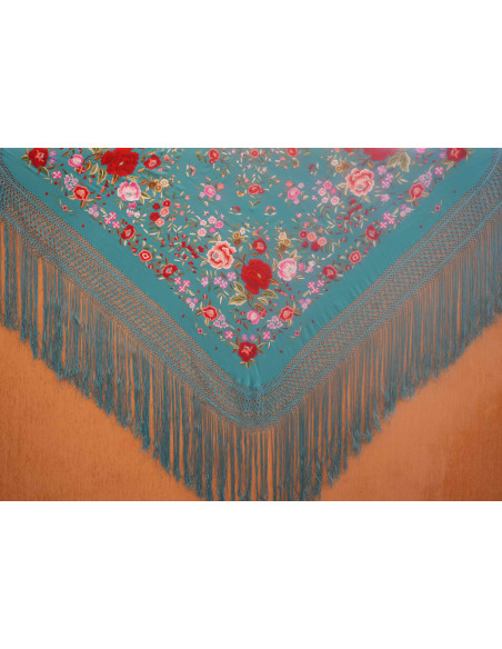 Mantón mano seda 140cm