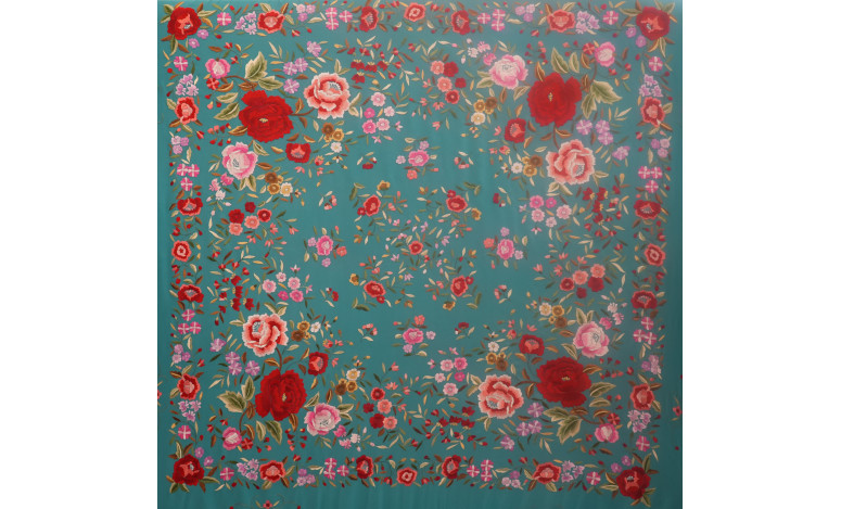 Mantón mano seda 140cm
