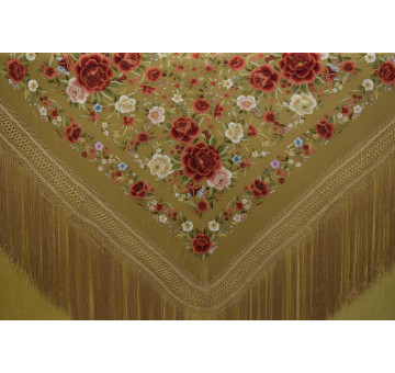 Mantón mano seda 140cm