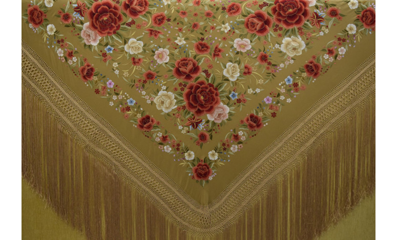 Mantón mano seda 140cm