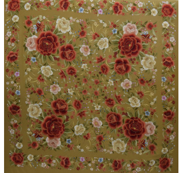 Mantón mano seda 140cm 2