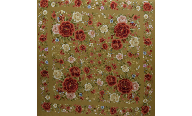 Mantón mano seda 140cm
