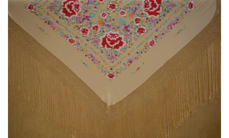 Mantón mano seda 140cm