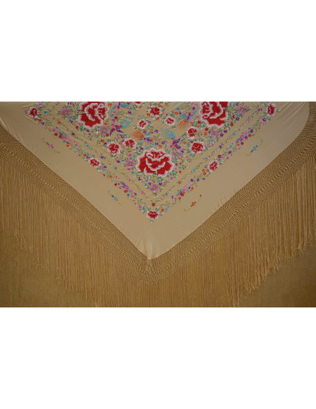 Mantón mano seda 140cm