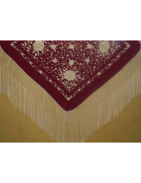 Mantón mano seda 115cm