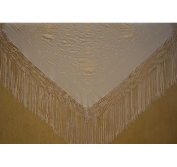 Mantón mano seda 115cm 2