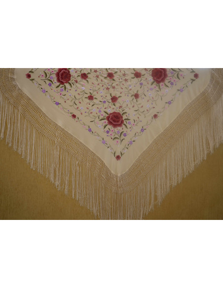 Mantón mano seda 115cm