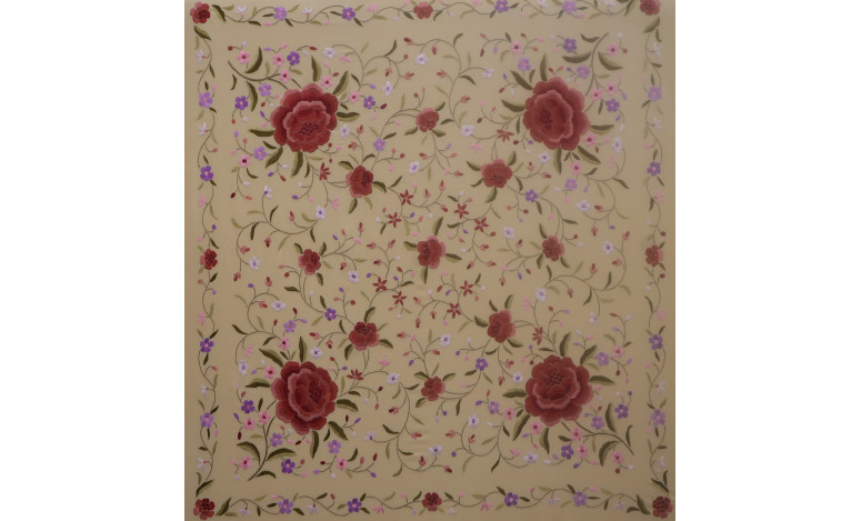 Mantón mano seda 115cm
