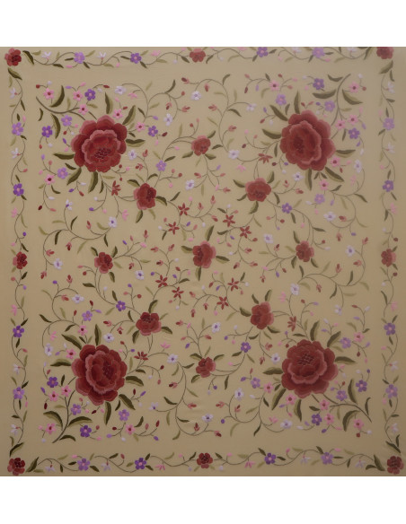 Mantón mano seda 115cm