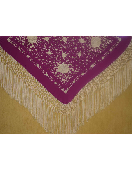 Mantón mano seda 115cm