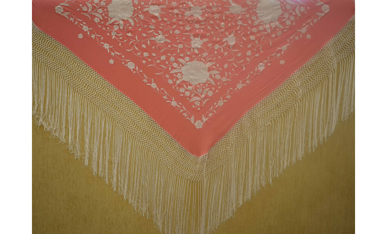 Mantón mano seda 115cm