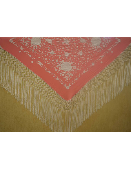 Mantón mano seda 115cm
