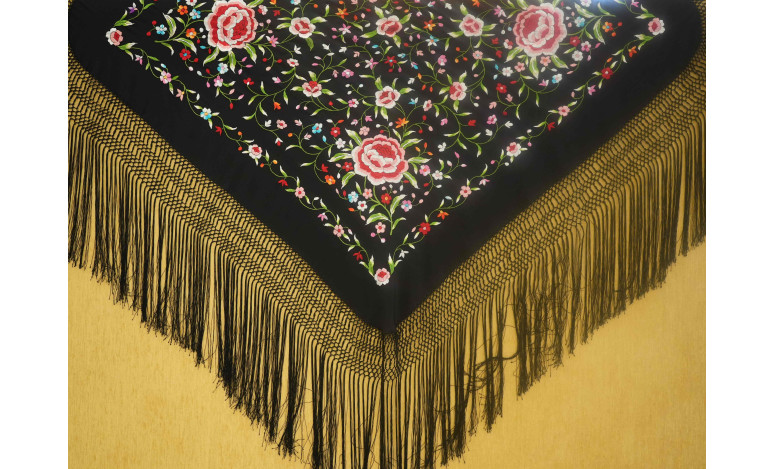 Mantón mano seda 115cm