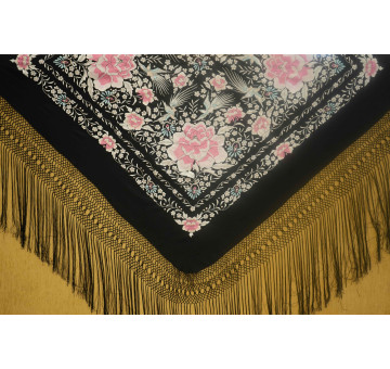 Mantón mano seda 140cm