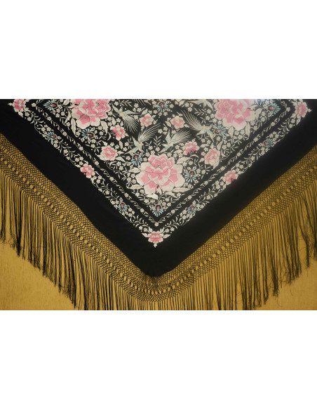 Mantón mano seda 140cm