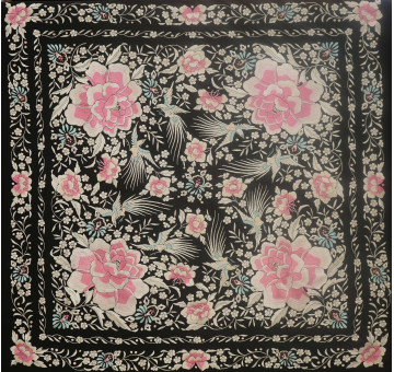 Mantón mano seda 140cm 2