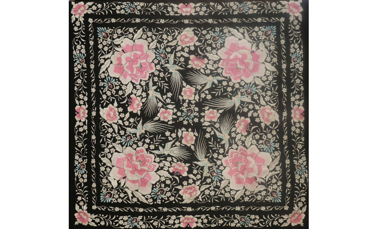 Mantón mano seda 140cm