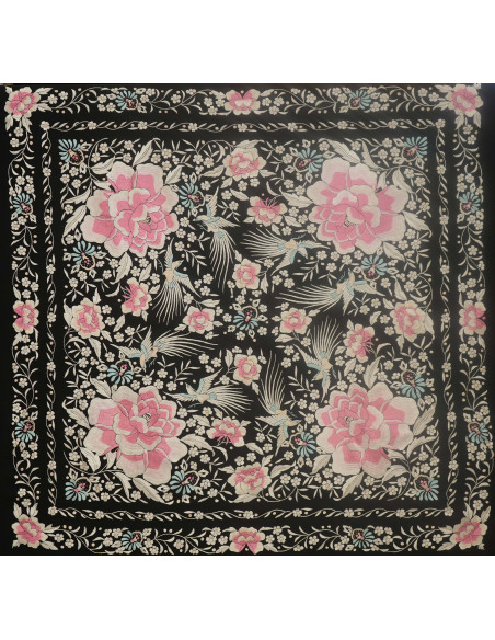 Mantón mano seda 140cm