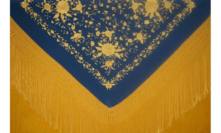 Mantón mano seda 140cm