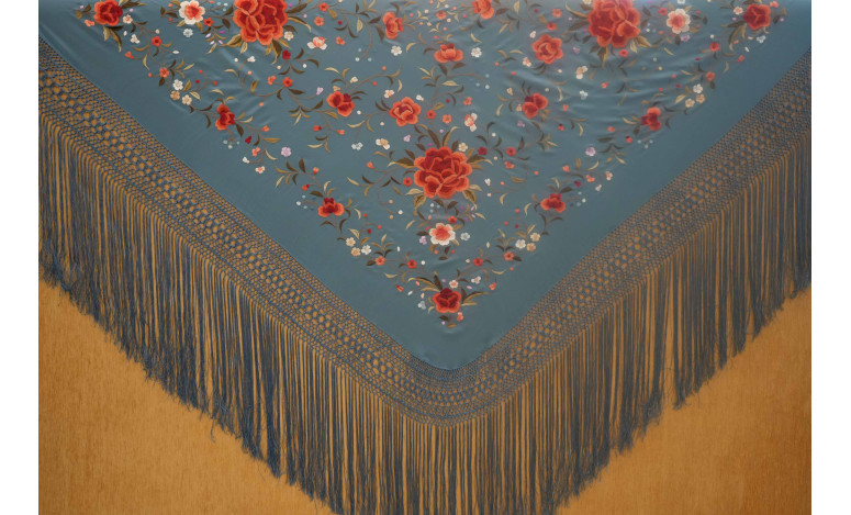 Mantón mano seda 140cm