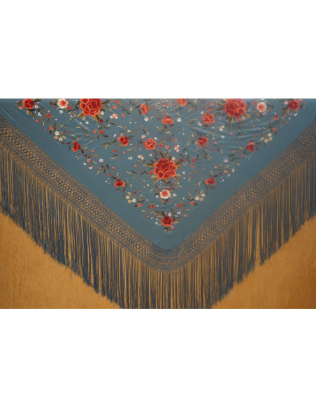 Mantón mano seda 140cm
