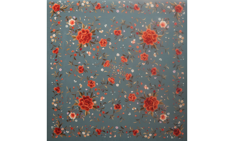 Mantón mano seda 140cm