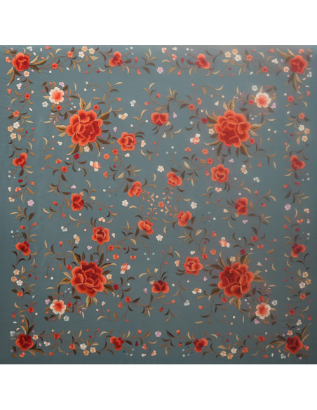Mantón mano seda 140cm