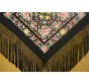 Mantón mano seda 140cm
