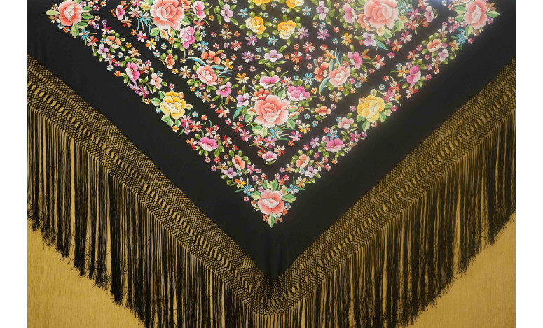 Mantón mano seda 140cm