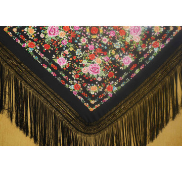 Mantón mano seda 140cm