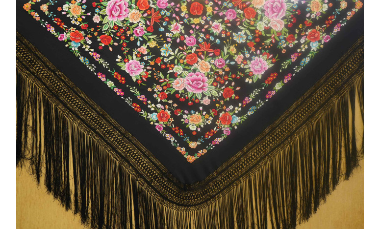 Mantón mano seda 140cm