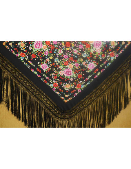 Mantón mano seda 140cm