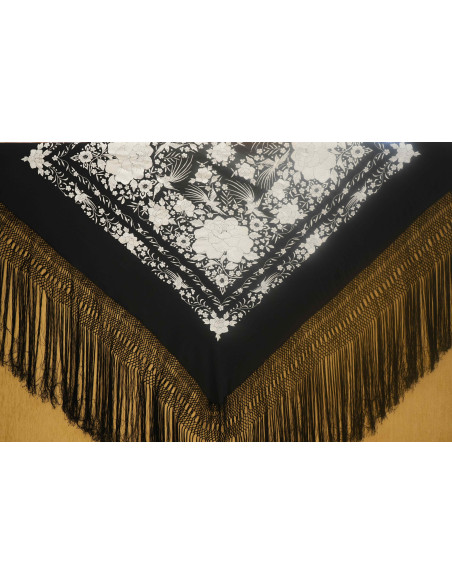 Mantón mano seda 140cm