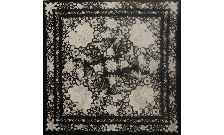Mantón mano seda 140cm