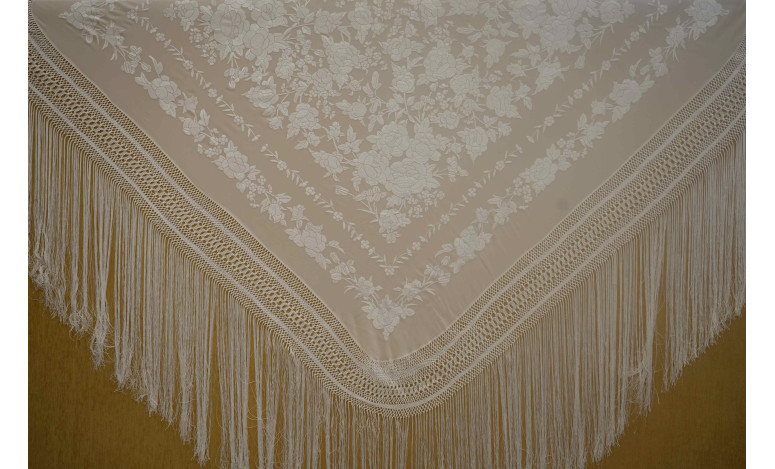 Mantón mano seda 140cm