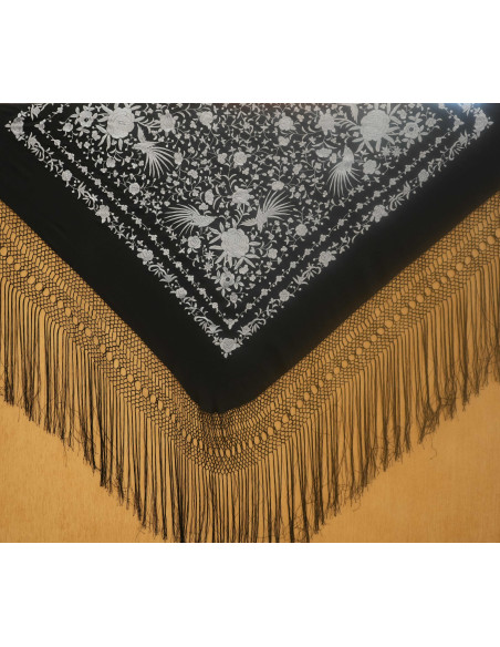 Mantón mano seda 140cm