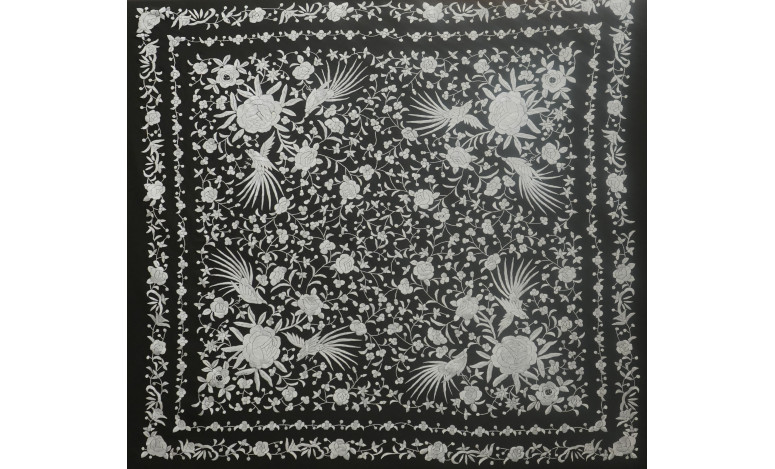 Mantón mano seda 140cm