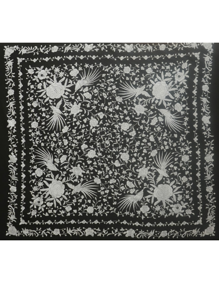 Mantón mano seda 140cm