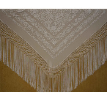 Mantón mano seda 135cm