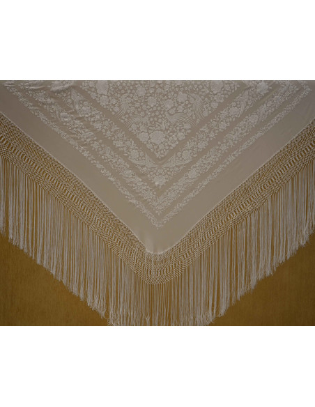 Mantón mano seda 135cm