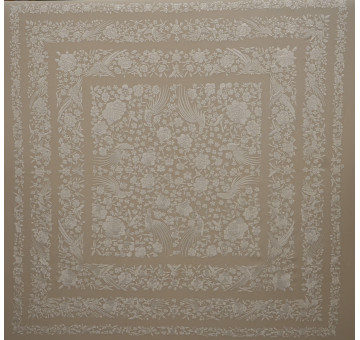 Mantón mano seda 135cm 2