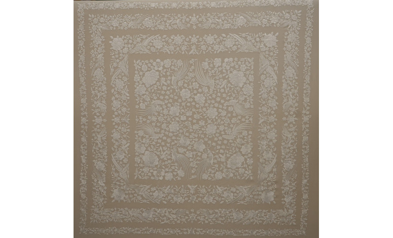 Mantón mano seda 135cm