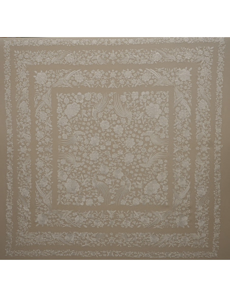 Mantón mano seda 135cm